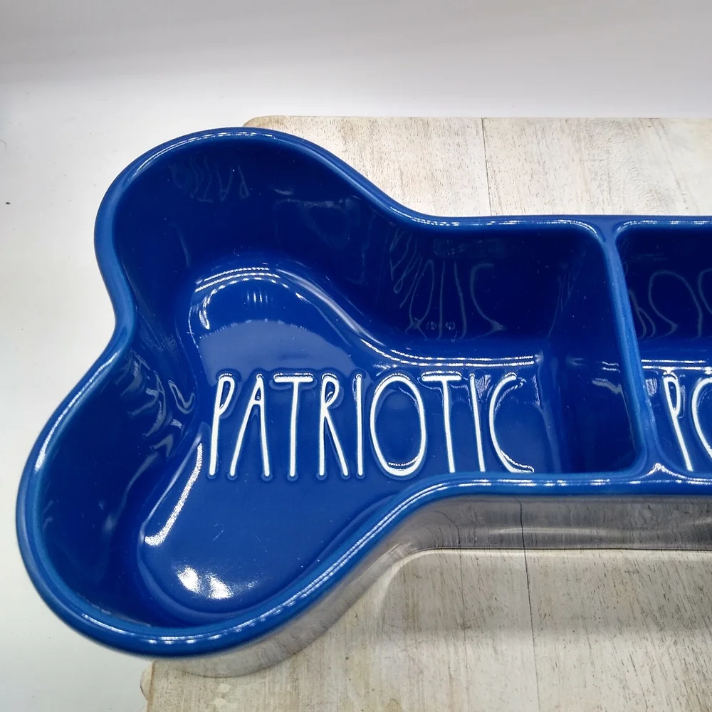 Rae Dunn Patriotic Pooch Bone Shaped Dish🇺🇲